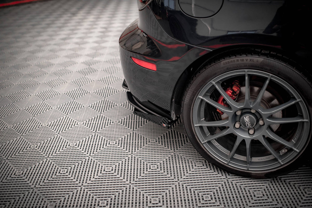 Splitters laterales traseros Street Pro + flaps para Mazda 3 MPS Mk1 US-Spec Version