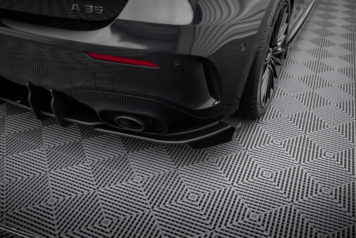 Splitters laterales traseros Street Pro + flaps para Mercedes-AMG A35 Hatchback W177