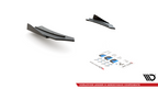 Splitters laterales traseros Street Pro + flaps para Mercedes-AMG C43 / AMG-Line Coupe C205