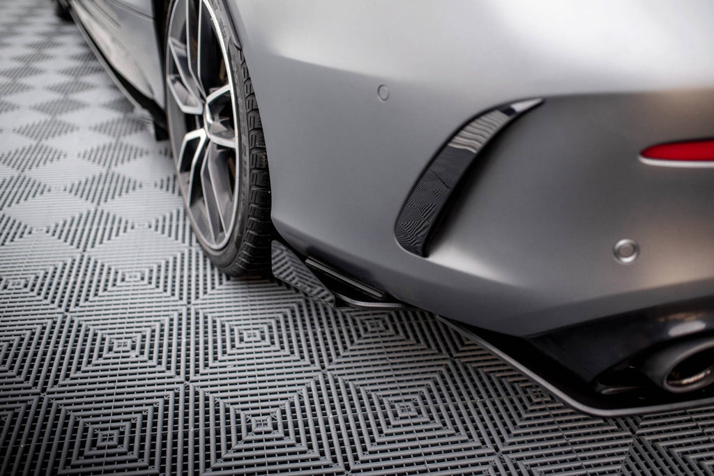 Splitters laterales traseros Street Pro + flaps para Mercedes-AMG C43 Coupe / Cabrio C205 Facelift / A205 Facelift