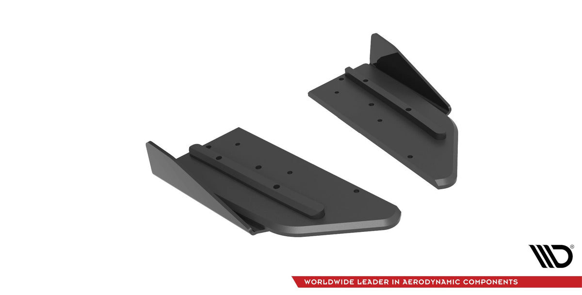 Splitters laterales traseros Street Pro + flaps para Mercedes-AMG C43 Coupe / Cabrio C205 Facelift / A205 Facelift