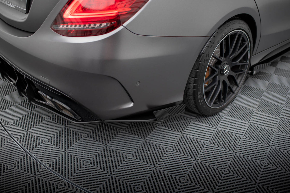 Splitters laterales traseros Street Pro + flaps para Mercedes-AMG C63 Sedan / Estate W205 Facelift