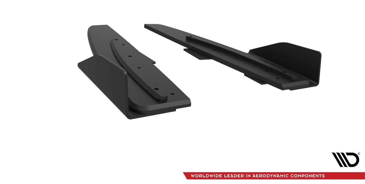 Splitters laterales traseros Street Pro + flaps para Mercedes-AMG CLA 45 C117 Facelift