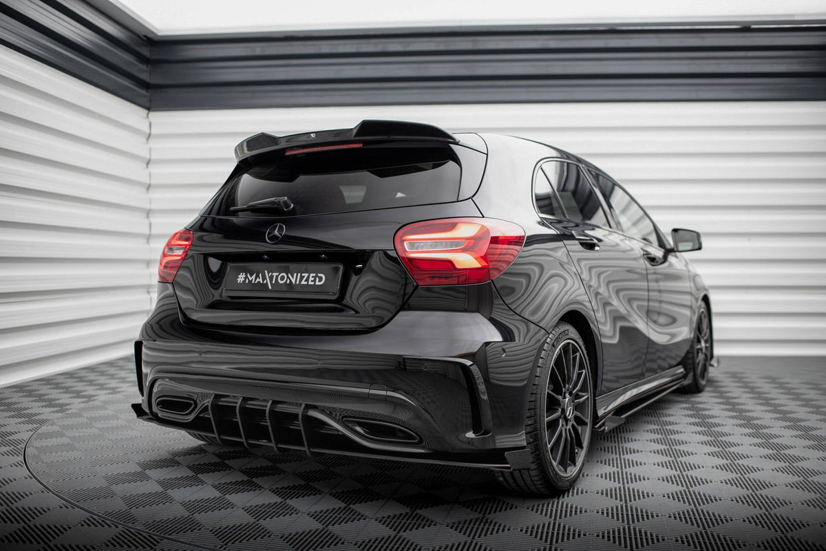 Splitters laterales traseros Street Pro + flaps para Mercedes-Benz A AMG-Line W176 Facelift