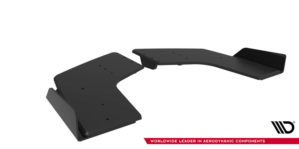 Splitters laterales traseros Street Pro + flaps para Mitsubishi Lancer EVO X