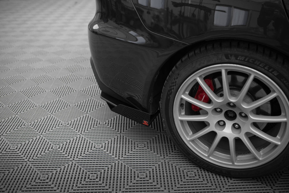 Splitters laterales traseros Street Pro + flaps para Mitsubishi Lancer EVO X