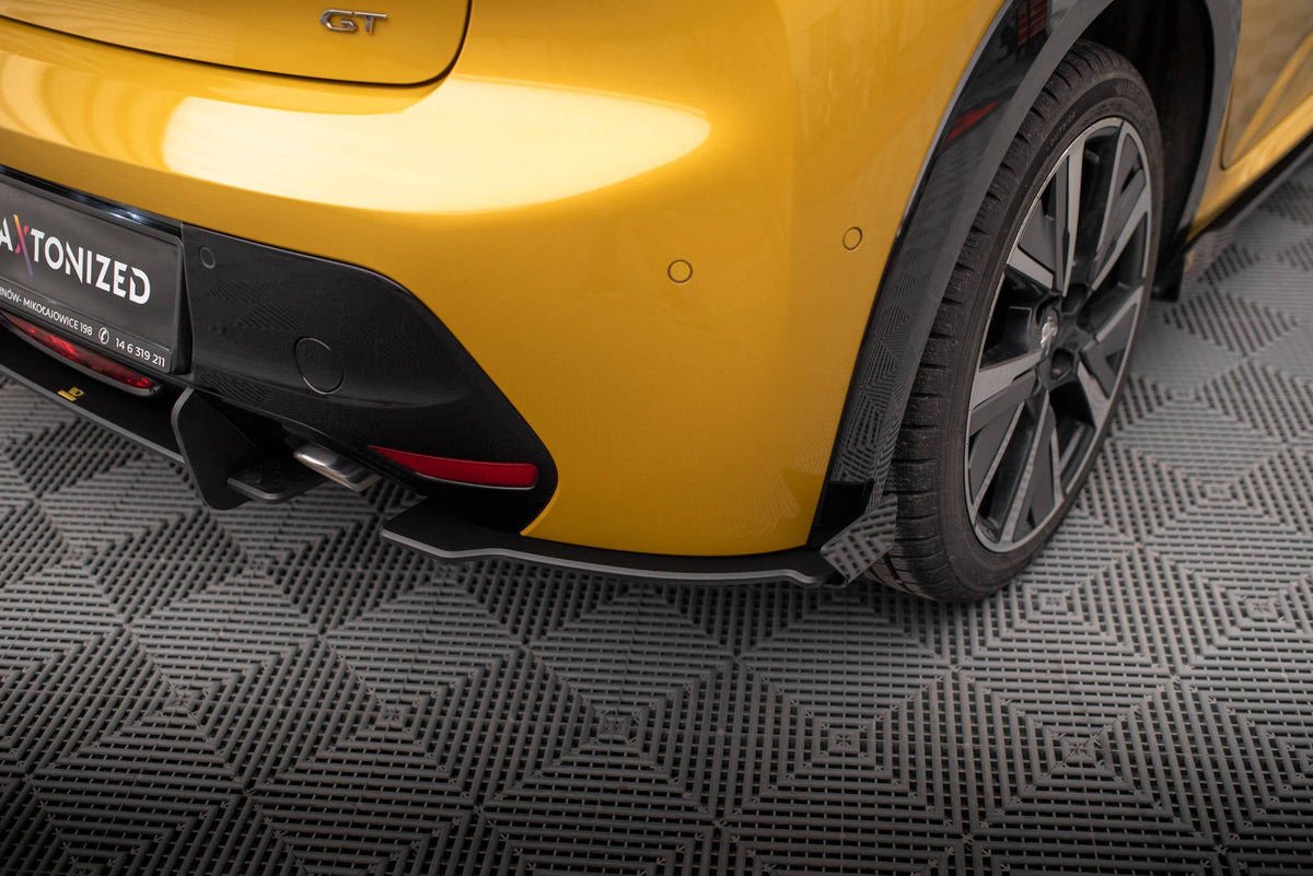 Splitters laterales traseros Street Pro + flaps para Peugeot 208 GT Mk2