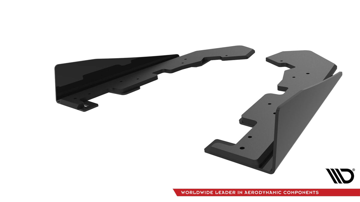 Splitters laterales traseros Street Pro + flaps para Subaru WRX STI Mk1