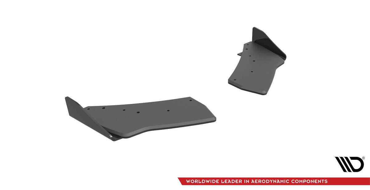 Splitters laterales traseros Street Pro + flaps para Volkswagen Golf R Mk7