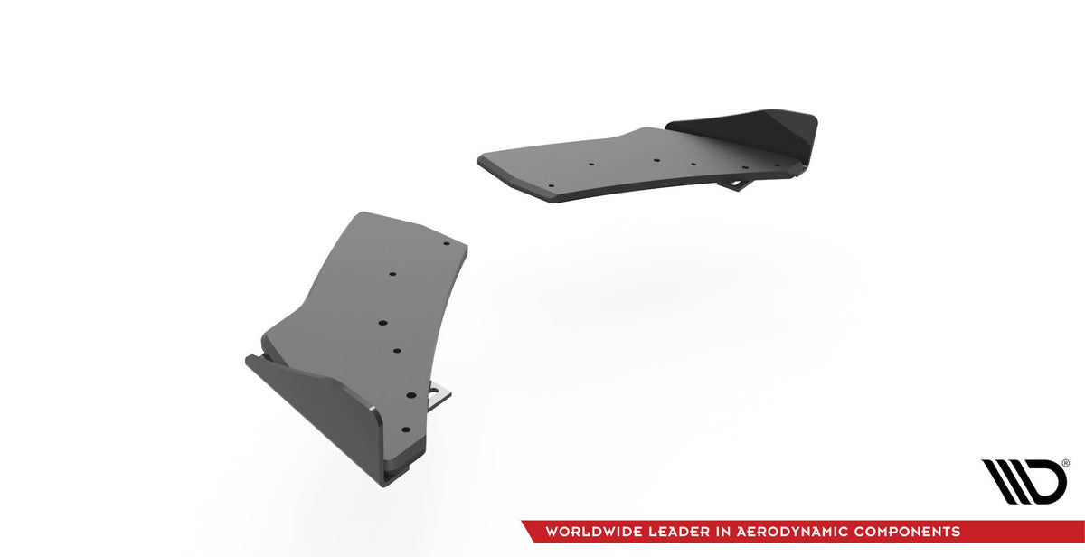 Splitters laterales traseros Street Pro + flaps para Volkswagen Golf R Mk7
