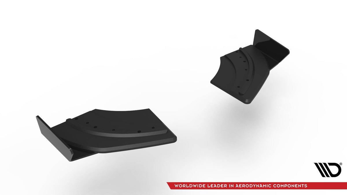 Splitters laterales traseros Street Pro + flaps para Volkswagen Scirocco R Mk3