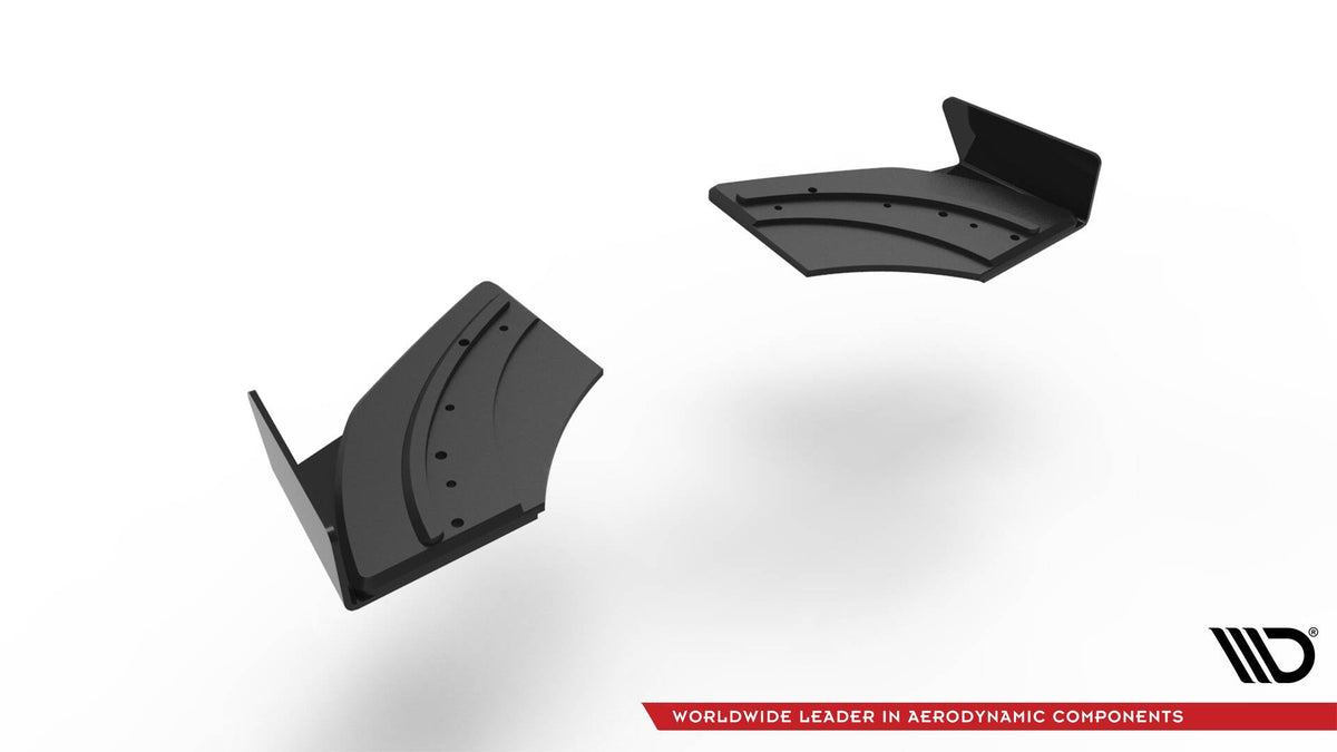 Splitters laterales traseros Street Pro + flaps para Volkswagen Scirocco R Mk3