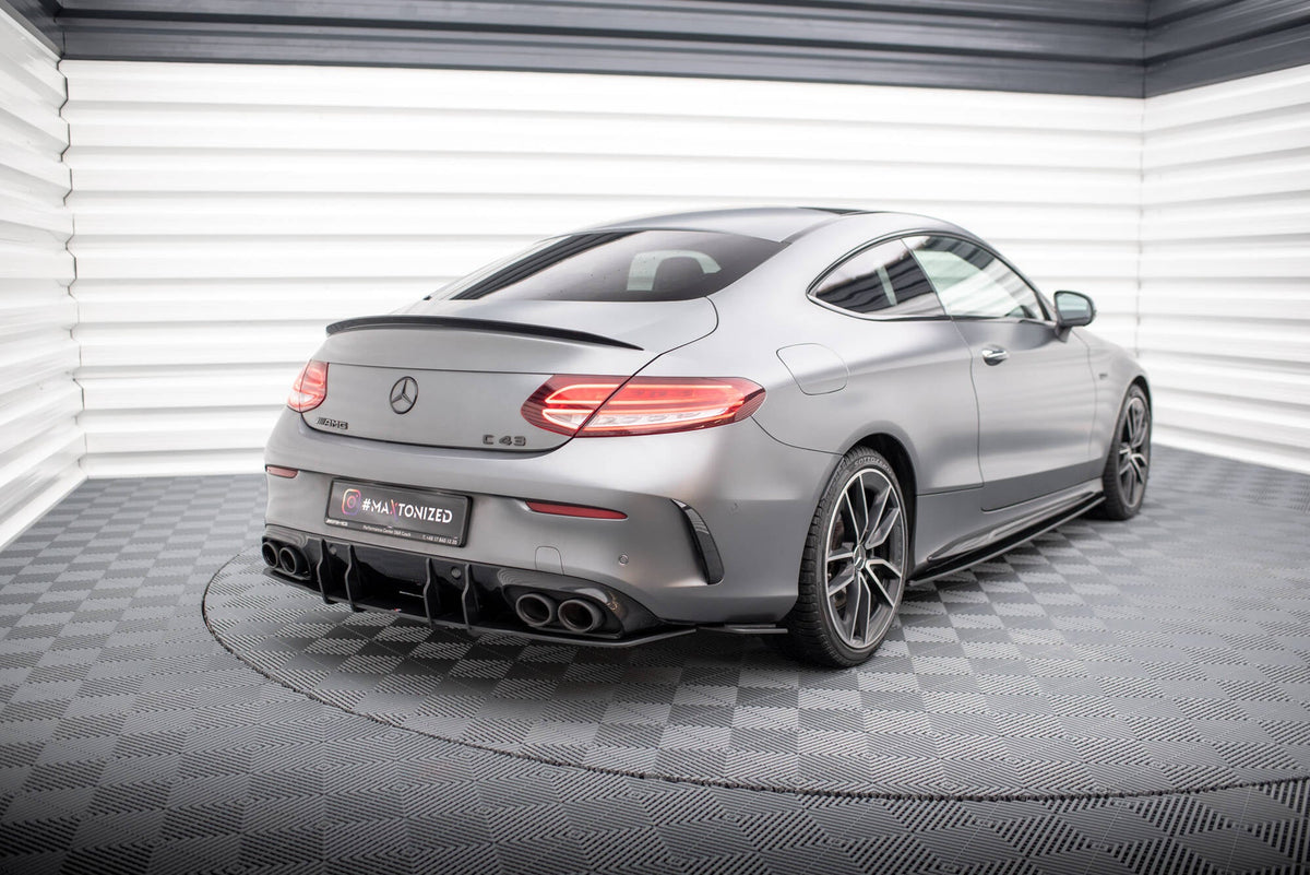 Splitters laterales traseros Street Pro para Mercedes-AMG C43 Coupe / Cabrio C205 Facelift / A205 Facelift