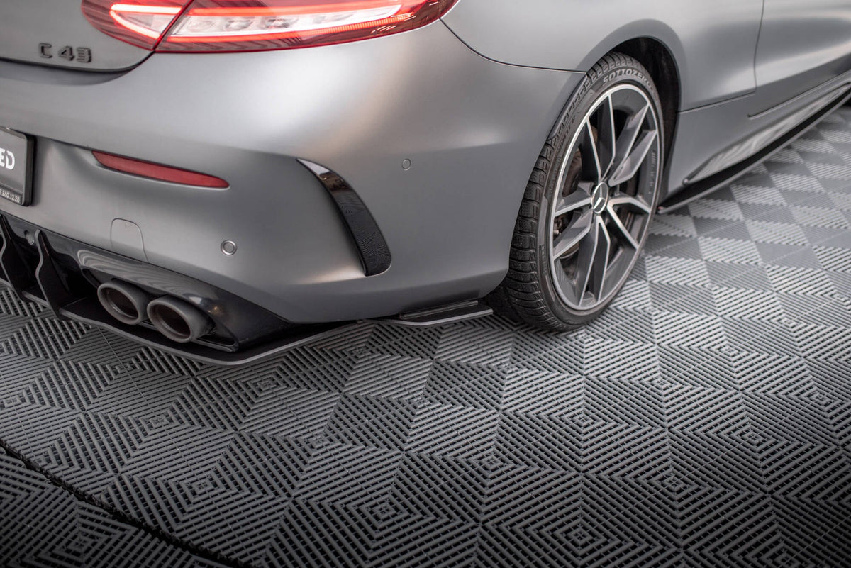 Splitters laterales traseros Street Pro para Mercedes-AMG C43 Coupe / Cabrio C205 Facelift / A205 Facelift