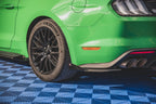Splitters laterales traseros Street Pro V.1 + flaps para Ford Mustang GT Mk6 Facelift