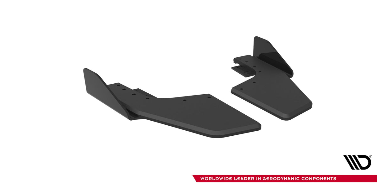Splitters laterales traseros Street Pro V.2 + flaps V.2 para Volkswagen Golf R Hatchback Mk8 / Mk8 Facelift Fits only with : VW-GO-8-R-RS2G
