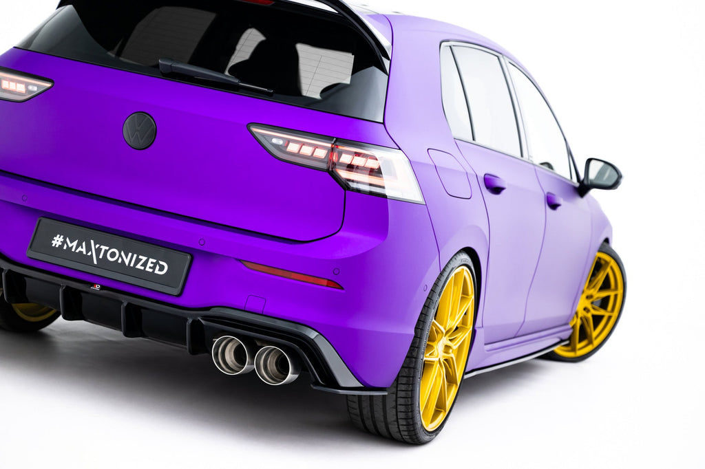 Splitters laterales traseros Street Pro V.2 para Volkswagen Golf R Hatchback Mk8 / Mk8 Facelift Fits only with : VW-GO-8-R-RS2G