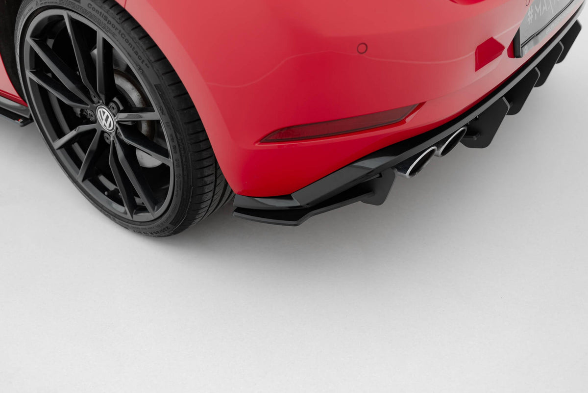 Splitters laterales traseros Street Pro para Volkswagen Golf R Mk7 Facelift