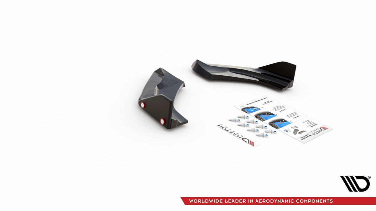 Splitters laterales traseros V.1 + flaps para Hyundai I30 N Hatchback Mk3 Facelift