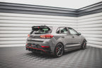 Splitters laterales traseros V.1 + flaps para Hyundai I30 N Hatchback Mk3 Facelift