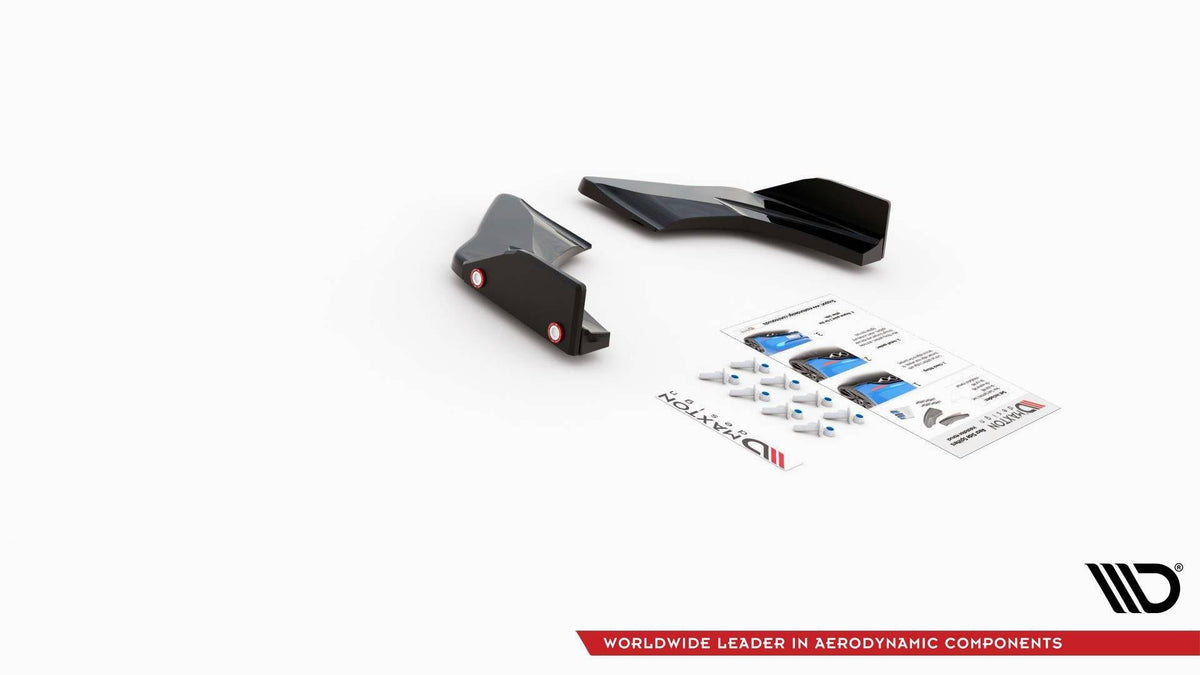 Splitters laterales traseros V.1 + flaps para Volkswagen Golf GTI Clubsport Mk8