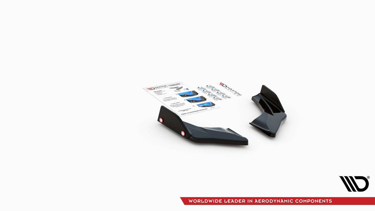 Splitters laterales traseros V.1 + flaps para Volkswagen Golf GTI Clubsport Mk8