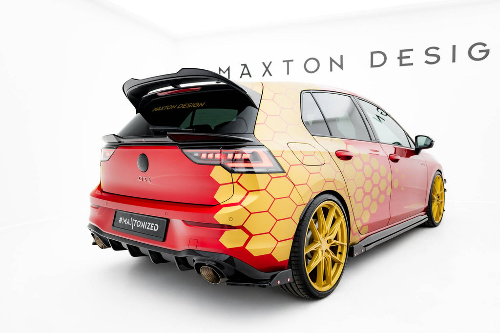 Splitters laterales traseros V.1 + flaps para Volkswagen Golf GTI Clubsport Mk8 Facelift