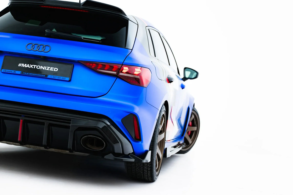 Splitters laterales traseros V.2 para Audi RS3 Sportback 8Y Facelift