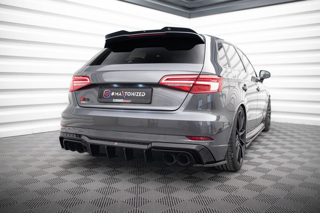 Splitters laterales traseros V.2 para Audi S3 / A3 S-Line Sportback 8V Facelift