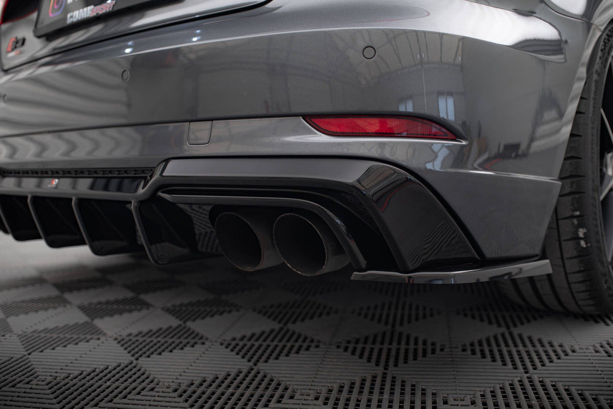 Splitters laterales traseros V.2 para Audi S3 / A3 S-Line Sportback 8V Facelift