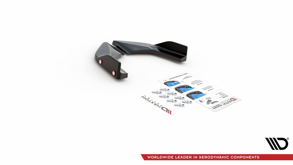 Splitters laterales traseros V.2 + flaps para Volkswagen Golf GTI / GTE Mk8