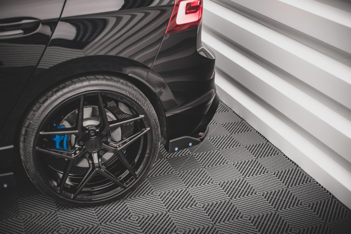 Splitters laterales traseros V.2 + flaps para Volkswagen Golf R Hatchback Mk8 fits only with: VW-GO-8-R-RS1G