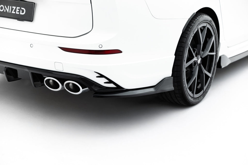 Splitters laterales traseros V.2 para Volkswagen Golf R Variant Mk8 / Mk8 Facelift Fits only with : VW-GO-8F-R-VA-RS1G+RS1RG