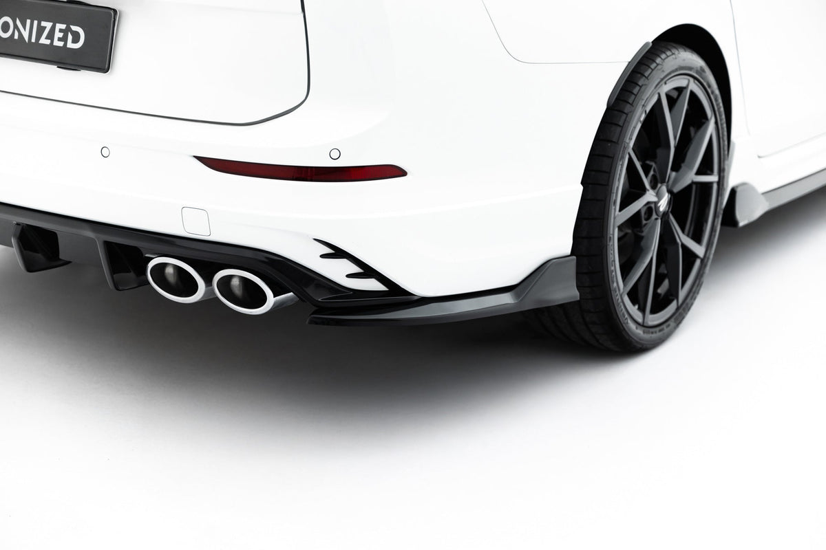 Splitters laterales traseros V.2 para Volkswagen Golf R Variant Mk8 / Mk8 Facelift Fits only with : VW-GO-8F-R-VA-RS1G+RS1RG