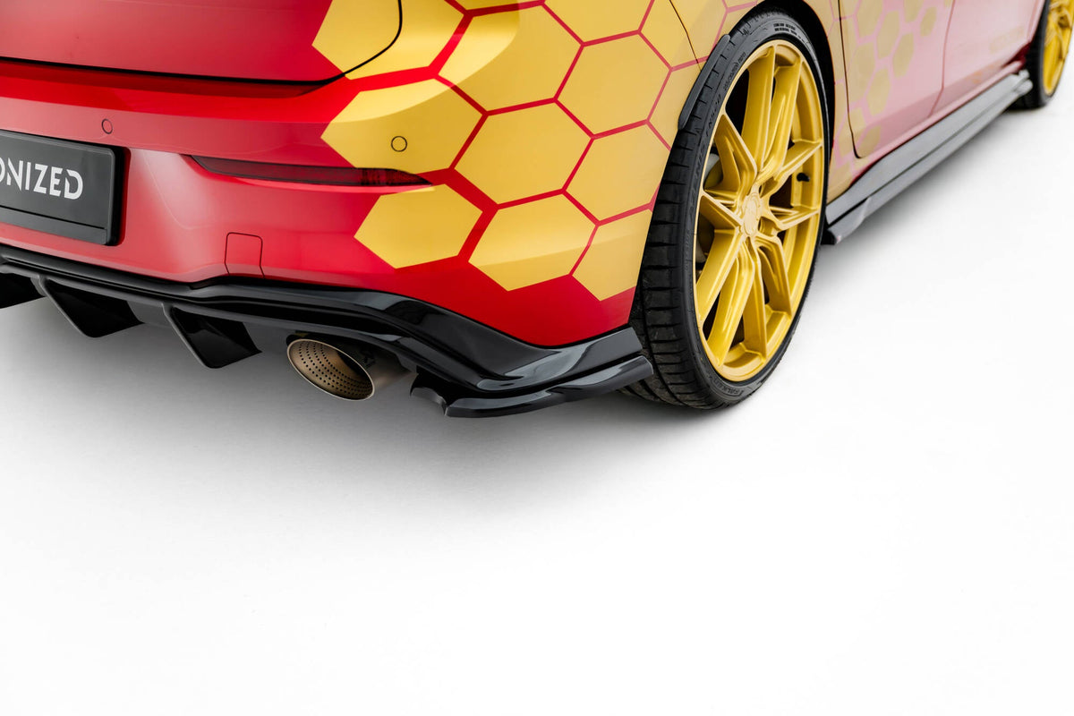Splitters laterales traseros V.3 para Volkswagen Golf GTI Clubsport Mk8 Facelift