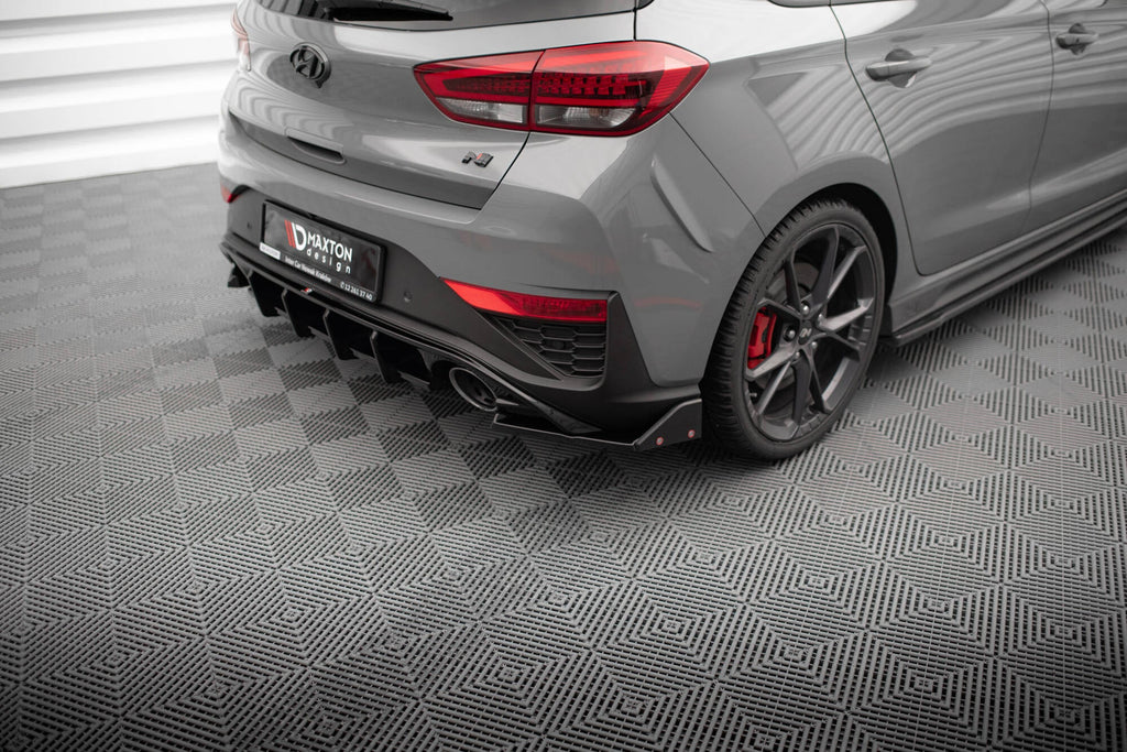 Splitters laterales traseros V.4 + flaps para Hyundai I30 N Hatchback Mk3 Facelift