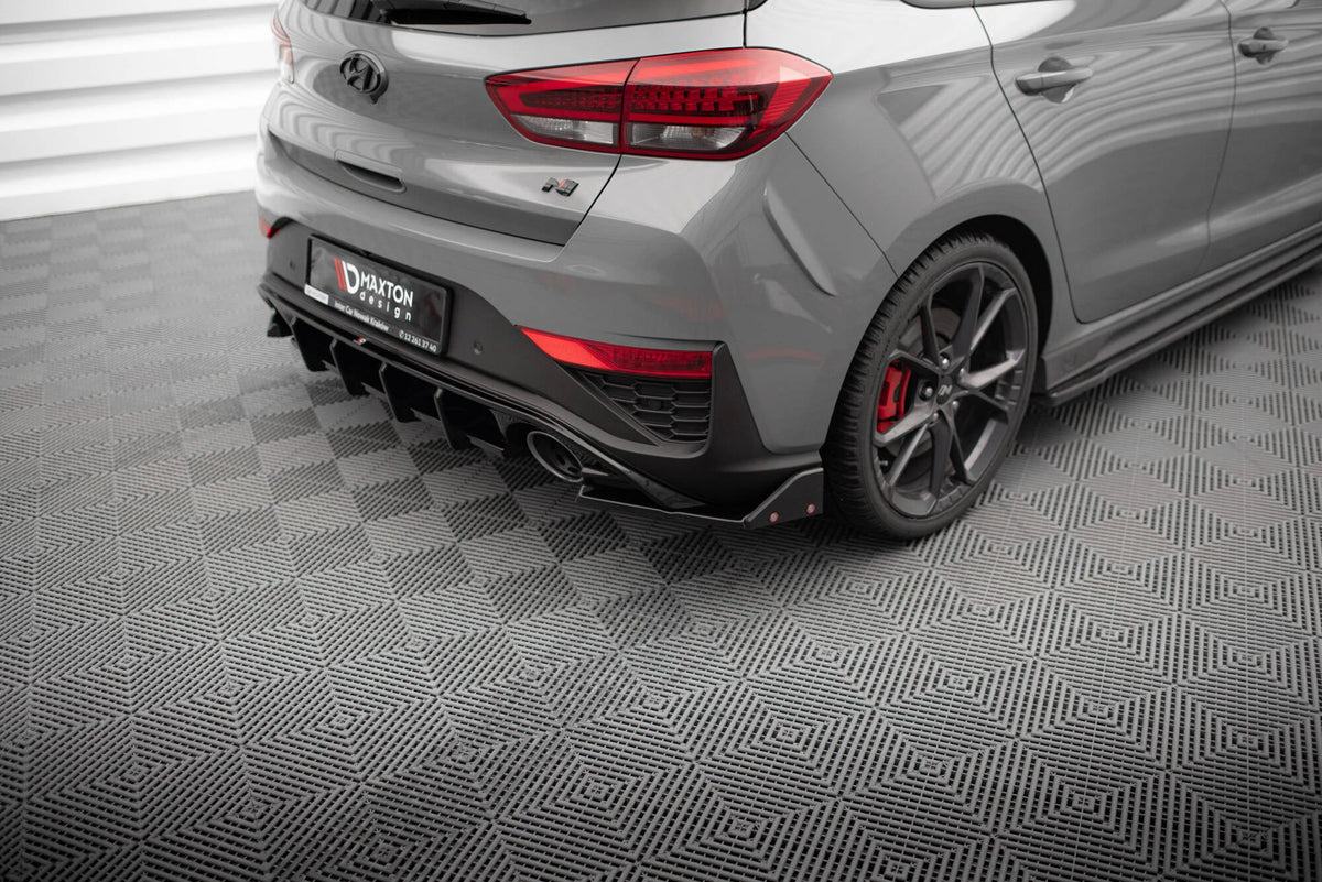 Splitters laterales traseros V.4 + flaps para Hyundai I30 N Hatchback Mk3 Facelift