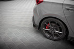 Splitters laterales traseros V.4 + flaps para Hyundai I30 N Hatchback Mk3 Facelift