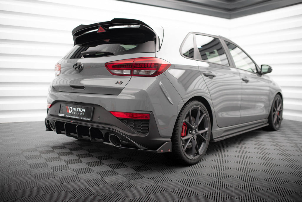 Splitters laterales traseros V.4 + flaps para Hyundai I30 N Hatchback Mk3 Facelift