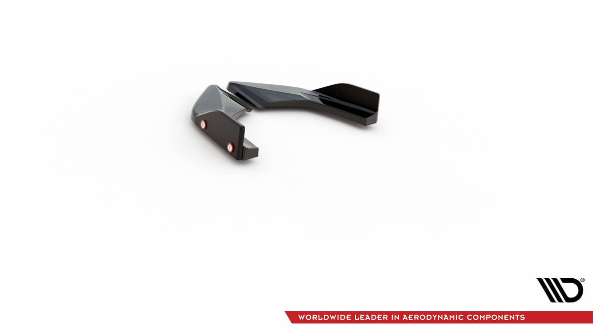 Splitters laterales traseros V.4 + flaps para Volkswagen Golf GTI / GTE Mk8 Fits only with : VW-GO-8-GTI-RS2