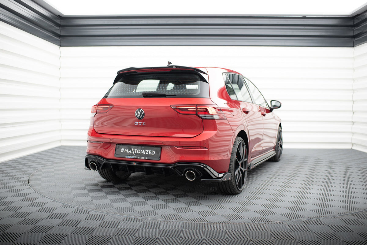 Splitters laterales traseros V.4 + flaps para Volkswagen Golf GTI / GTE Mk8 Fits only with : VW-GO-8-GTI-RS2