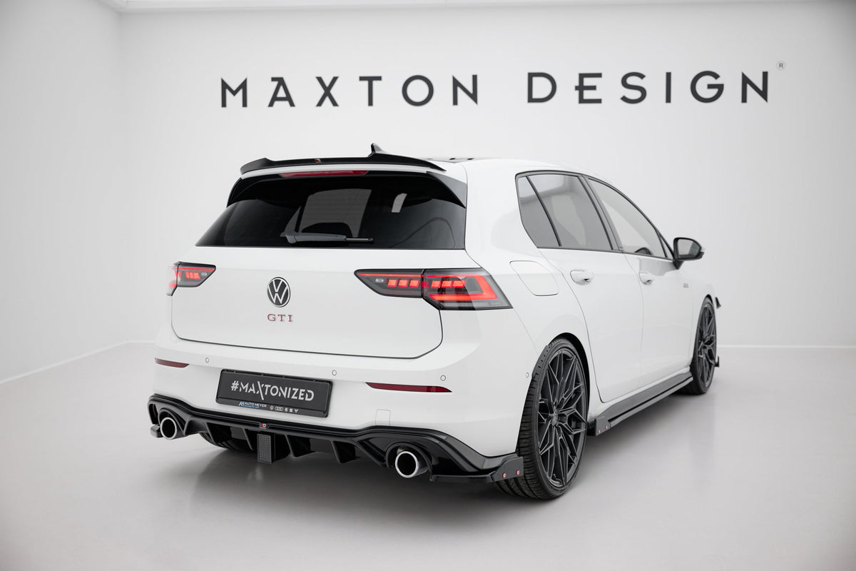 Splitters laterales traseros V.4 + flaps para Volkswagen Golf GTI / GTE Mk8 Fits only with : VW-GO-8-GTI-RS2
