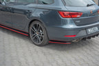 Splitters laterales traseros V.4 para Seat Leon Cupra Mk3 Facelift Sportstourer