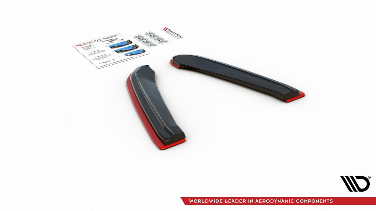 Splitters laterales traseros V.4 para Seat Leon Cupra Mk3 Facelift Sportstourer