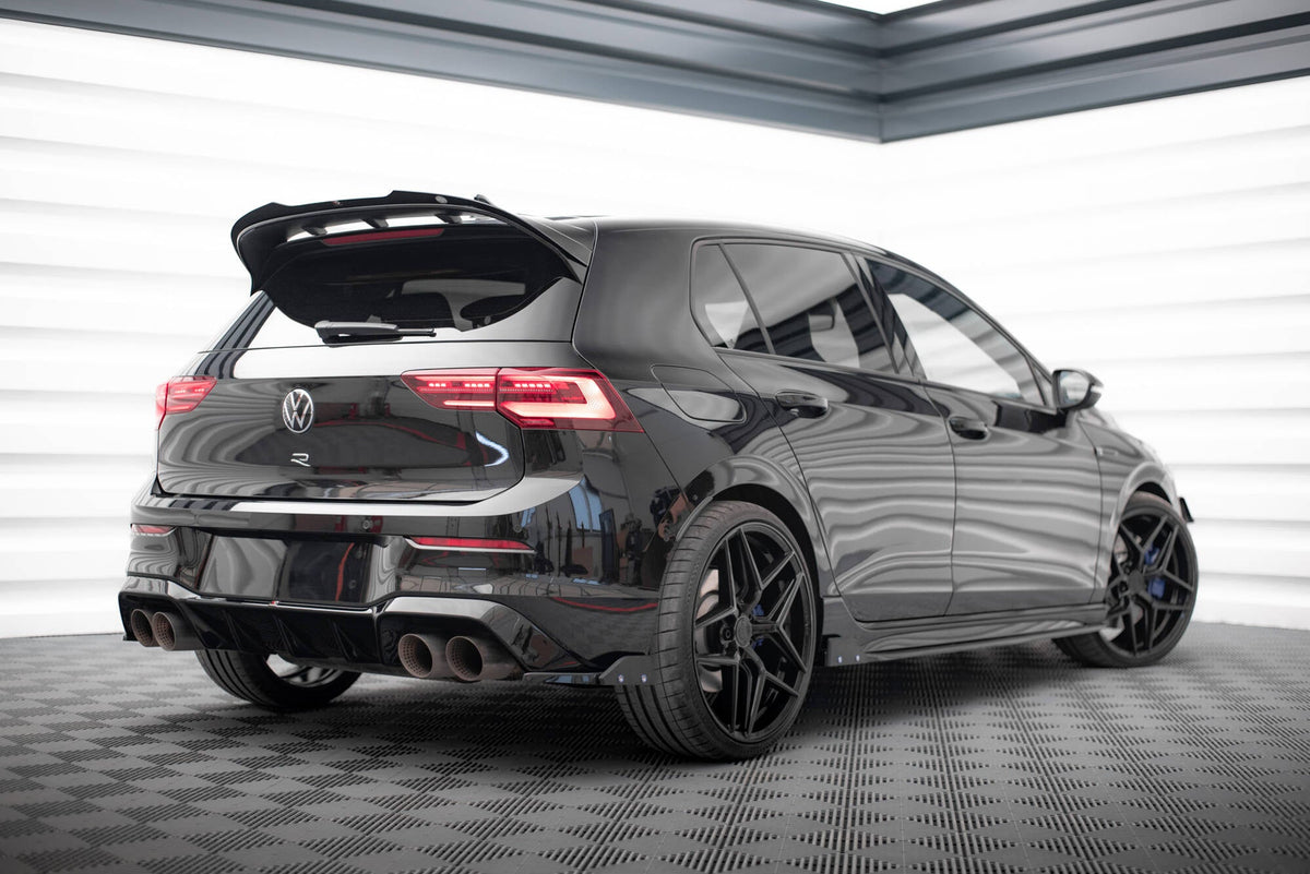 Splitters laterales traseros V.5 + flaps para Volkswagen Golf R Hatchback Mk8 Fits only with : VW-GO-8-R-RS1G