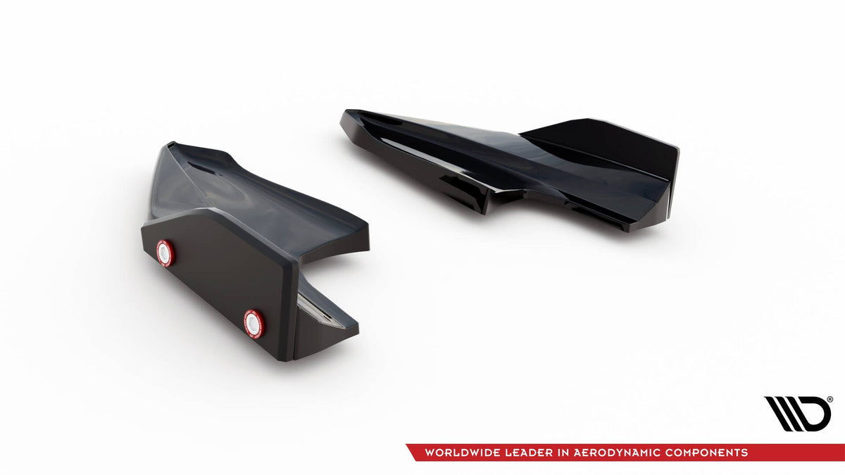 Splitters laterales traseros V.5 + flaps para Volkswagen Golf R Hatchback Mk8 Fits only with : VW-GO-8-R-RS1G