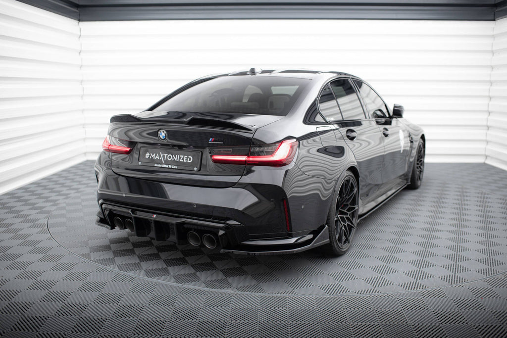 Splitters laterales traseros V.6 (estilo CSL) (para difusor trasero V.1) para BMW M3 Sedan / Touring G80 / G81