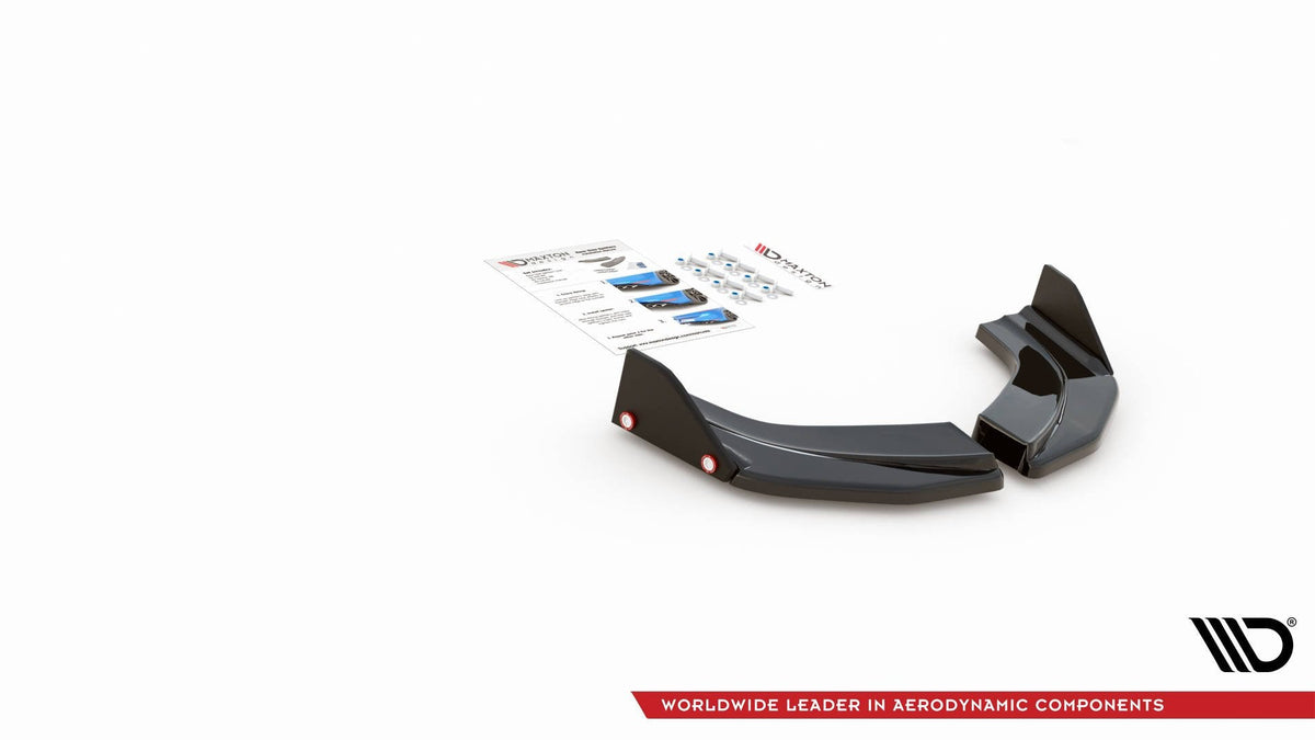 Splitters laterales traseros V.6 + flaps para Hyundai I30 N Mk3 Hatchback