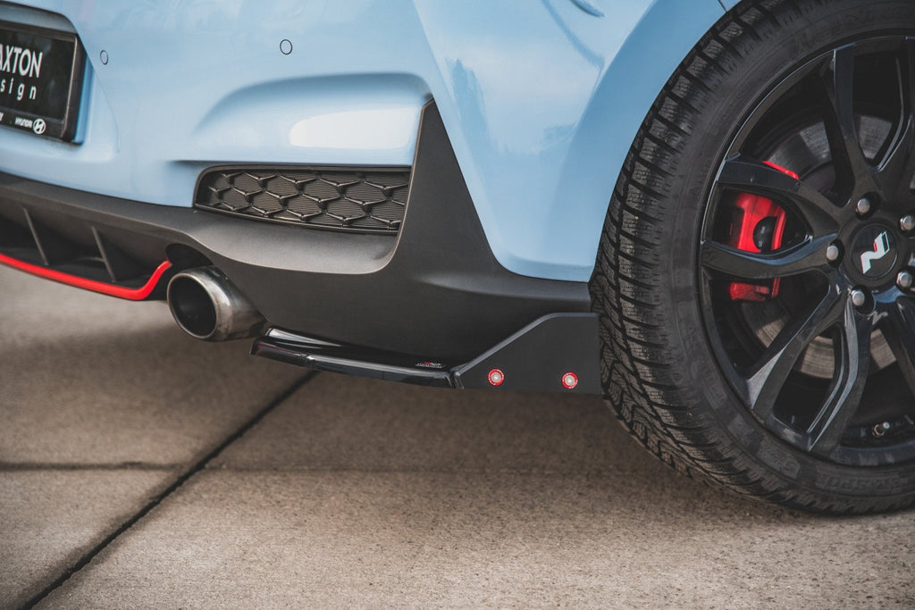 Splitters laterales traseros V.6 + flaps para Hyundai I30 N Mk3 Hatchback