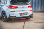 Splitters laterales traseros V.6 + flaps para Hyundai I30 N Mk3 Hatchback